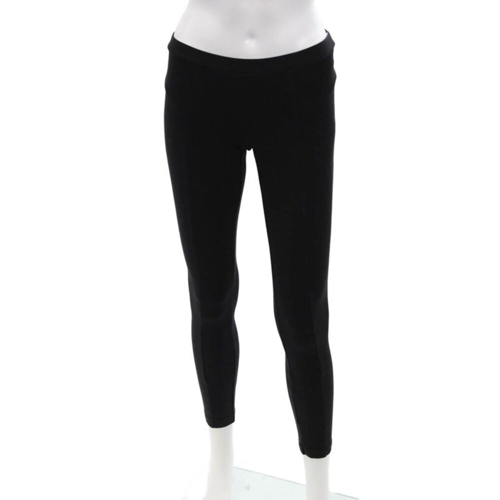 Theory Womens High Rise Quinna Rave Pull On Leggings Black Size Petite